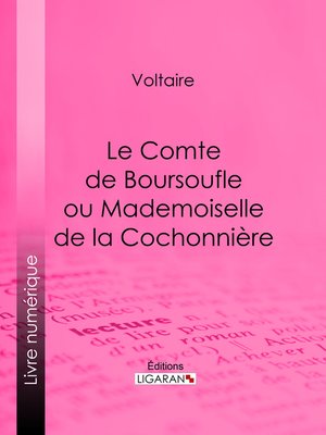 cover image of Le Comte de Boursoufle ou Mademoiselle de la Cochonnière